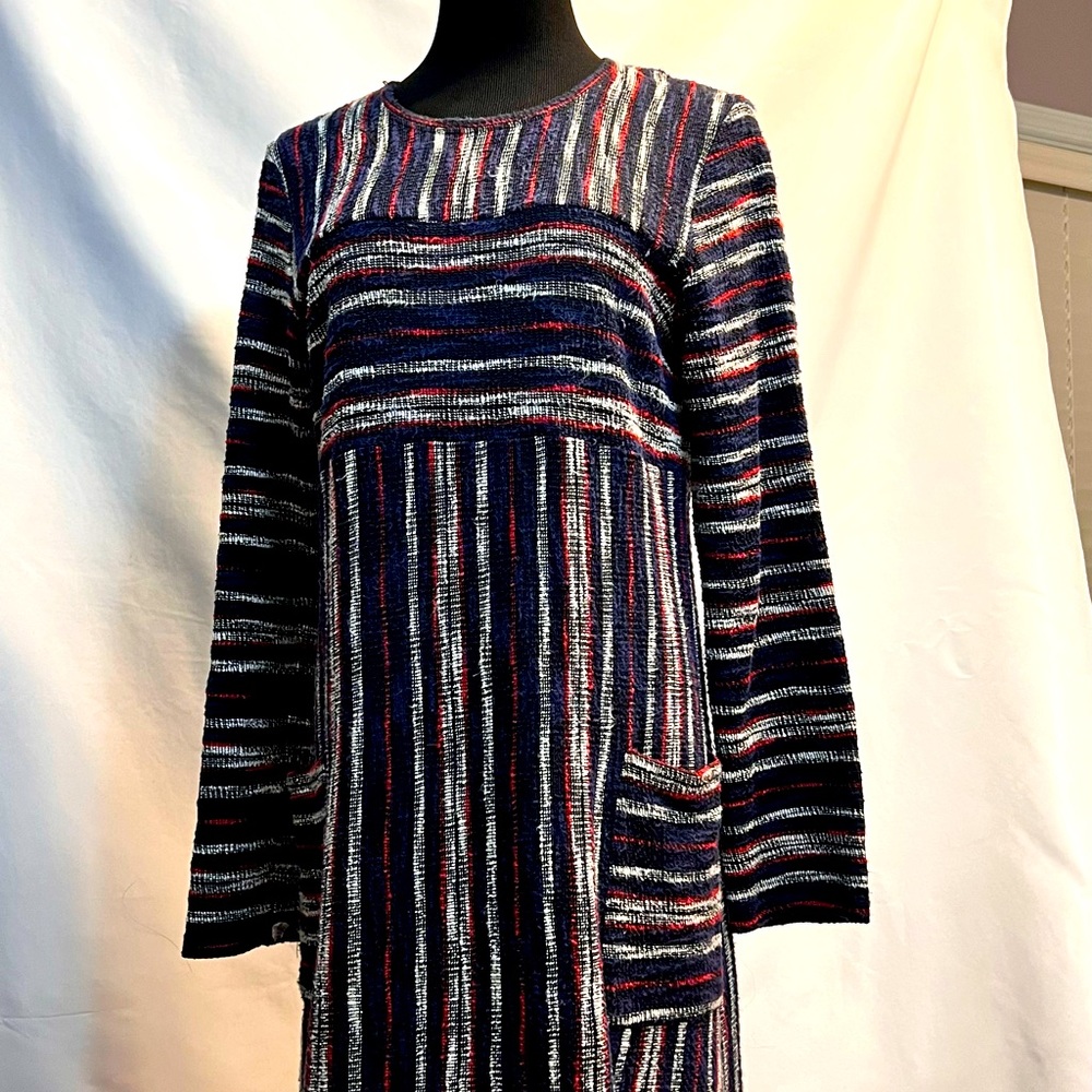 BCBG Maxazria cotton stripe dresses size M